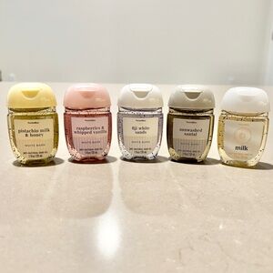 Bath & Body Works Poshmark Hand Sanitizers Lot 5 Pack White Barn PocketBac